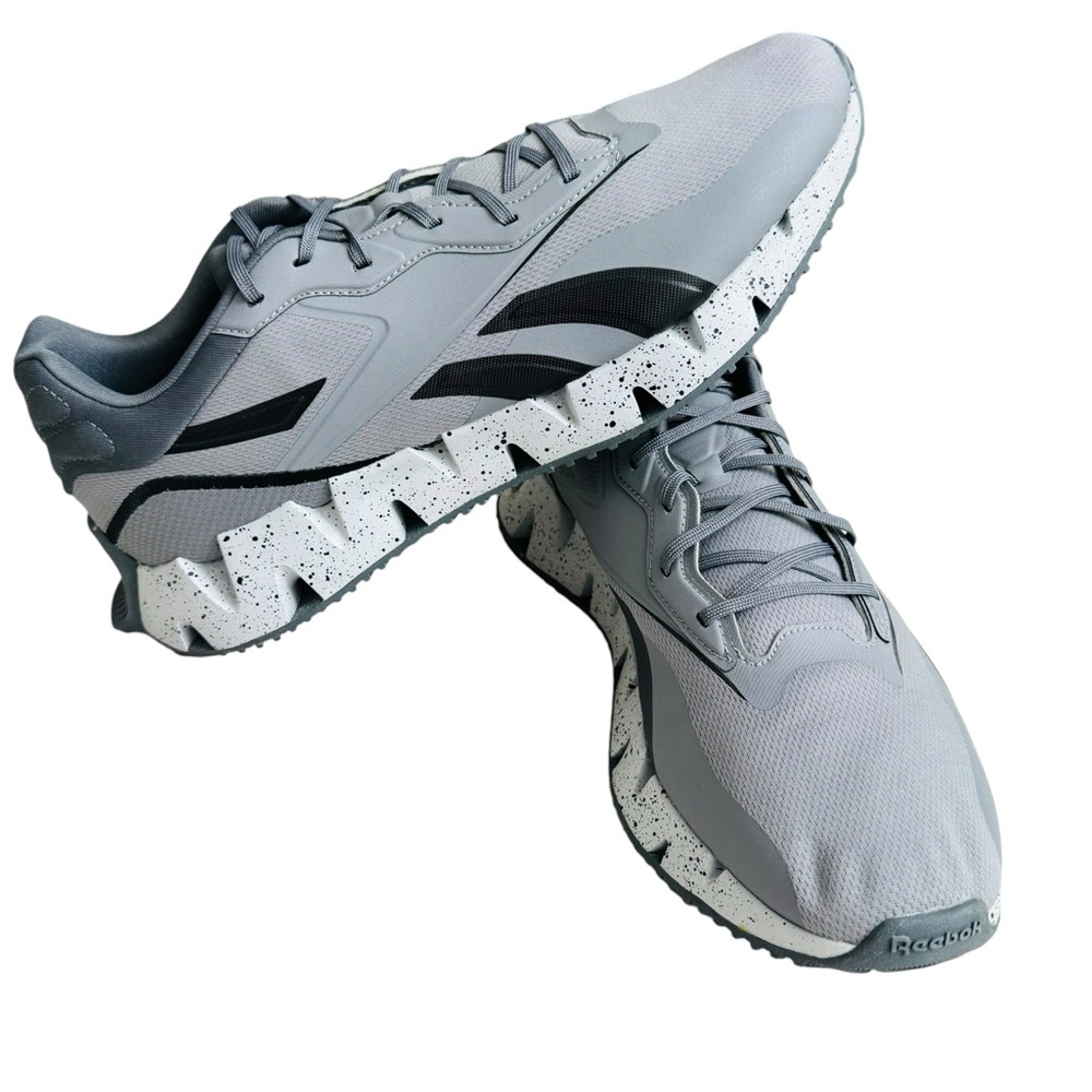 Reebok Zig Dynamica 2.0 Men’s Running Shoes Gray Black US 11.5 EU 45 Athletic